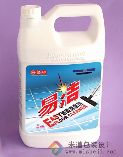 除垢剂不干胶标签设计