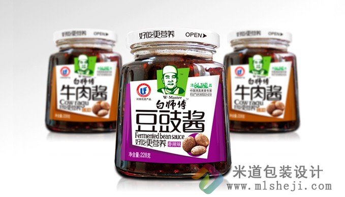 白师傅豆豉酱包装设计