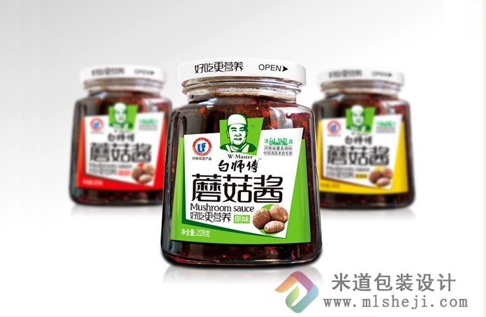 白师傅豆豉酱包装设计