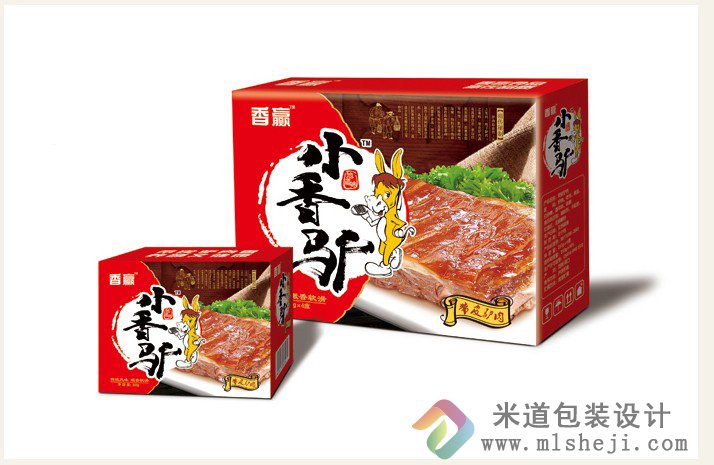 香赢小香猪猪头肉 包装+LOGO