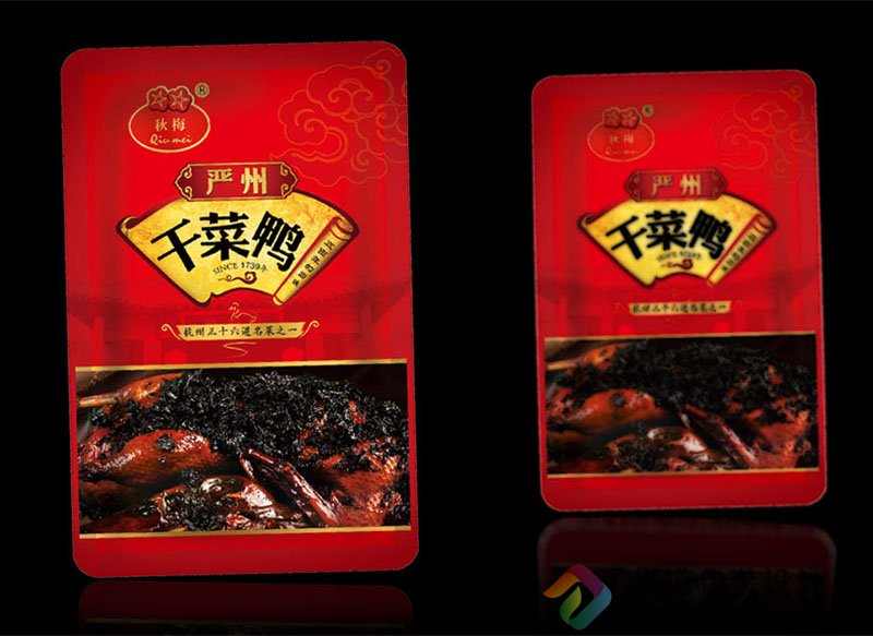 食品包装袋设计 干菜鸭包装袋 郑州食品包装设计